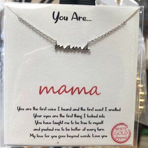 Mama Script Necklace